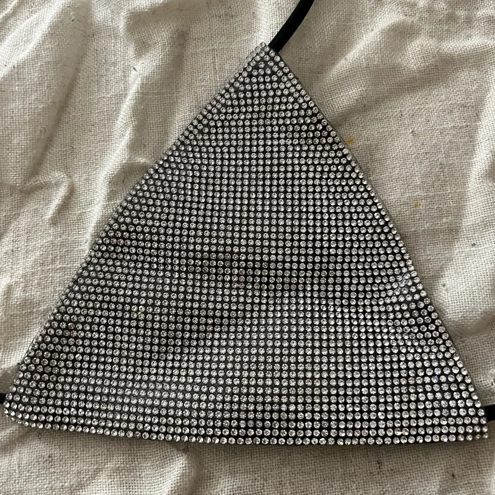 Black Rhinestone Bikini - Picture 3 of 8